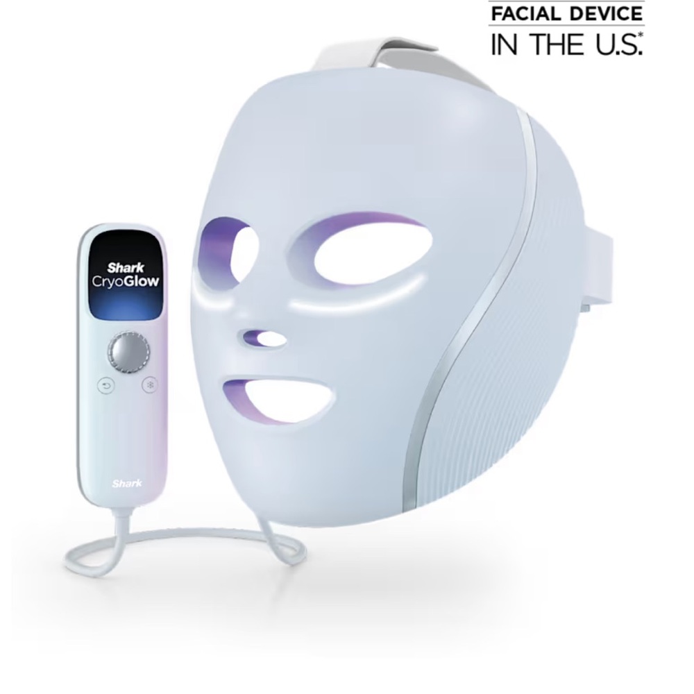 Shark CryoGlow LED Facial Mask in White